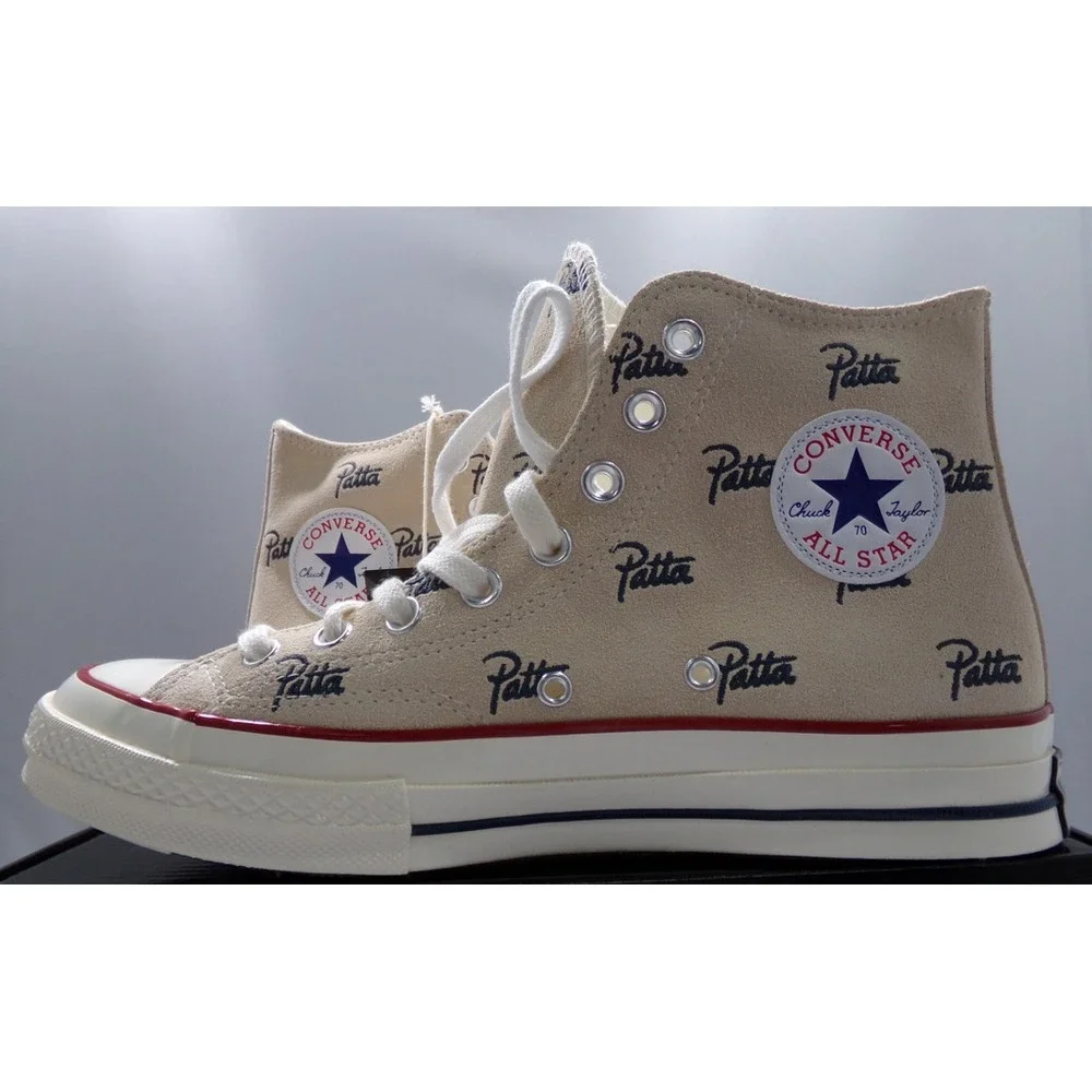 Converse Men's X Patta Chuck 70 Sneakers Natural Ivory A12831C Hight Top Size 9 - Picture 3 of 8